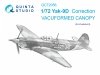 Quinta Studio QC72056 Yak-9 vacuumed clear canopy (Zvezda) 1/72